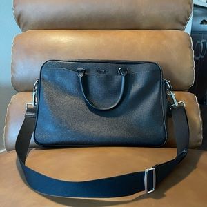 Black Coach Slim Briefcase
